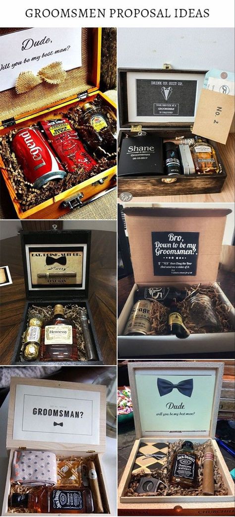 Be My Best Man Ideas, Bridesmen Gifts, Best Man Proposal Ideas, Groomsmen Proposal Ideas, Leather Wine Carrier, Boyfriend Ideas, Groomsmen Proposal Gifts, Groomsman Proposal, Ask Your Friends