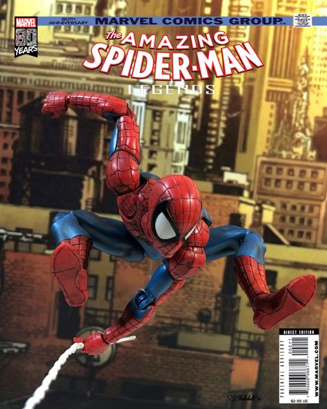 Spider Man Action Figure Poses, Mafex Spiderman, Spiderman Icons, Spiderman Poses, Spiderman Action Figure, Collection Photography, Action Figure Display, Toy Photography, Spectacular Spider Man