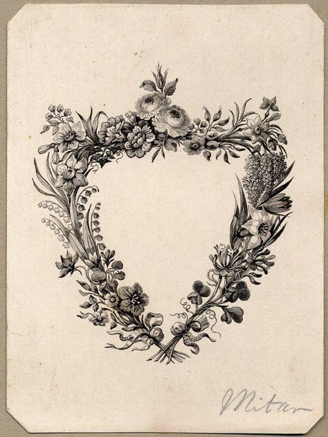 c Stary Papier, Victorian Wreath, Vintage Foto's, Antique Illustration, Vintage Typography, Shabby Vintage, Vintage Printables, Pics Art, Floral Illustrations