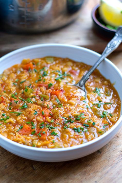 Instant Pot Lentil Recipes, Turkish Soup, Instant Pot Split Pea Soup, Instant Pot Split Pea, Turkish Recipe, Yellow Split Pea, Yellow Split Pea Soup, Iifym Recipes, Green Split Peas