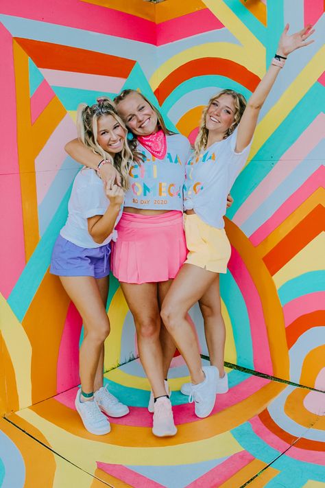 Colorful Sorority Theme, Bid Day Backdrop, Color Me Sorority Theme, Happy Bid Day Theme, Palooza Bid Day Theme, Colorful Bid Day Theme, Mad Happy Bid Day Theme, Mad Happy Bid Day, Neon Bid Day