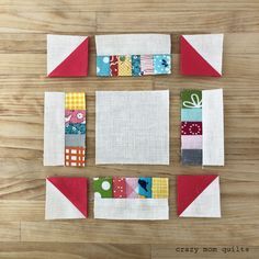 Block Quilt Ideas, Churn Dash Quilt, Crumb Quilt, Scrappy Quilt Patterns, Block Quilt, Quilt Square Patterns, Crazy Mom, Quilt Care, Scrap Quilt Patterns