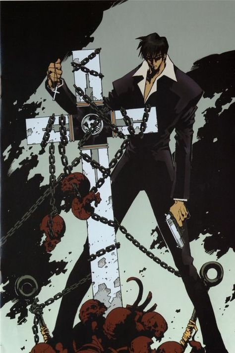 Nicholas D. Wolfwood - Trigun Wiki: Trigun Wallpapers Wolfwood, Trigun Maximum Wolfwood, Wolfwood Trigun Maximum, Trigun Manga Art, The Punisher Trigun, Nicolas Wolfwood Trigun, Wolfwood Trigun Wallpaper, Wolfwood Trigun Manga, Wolfwood Punisher