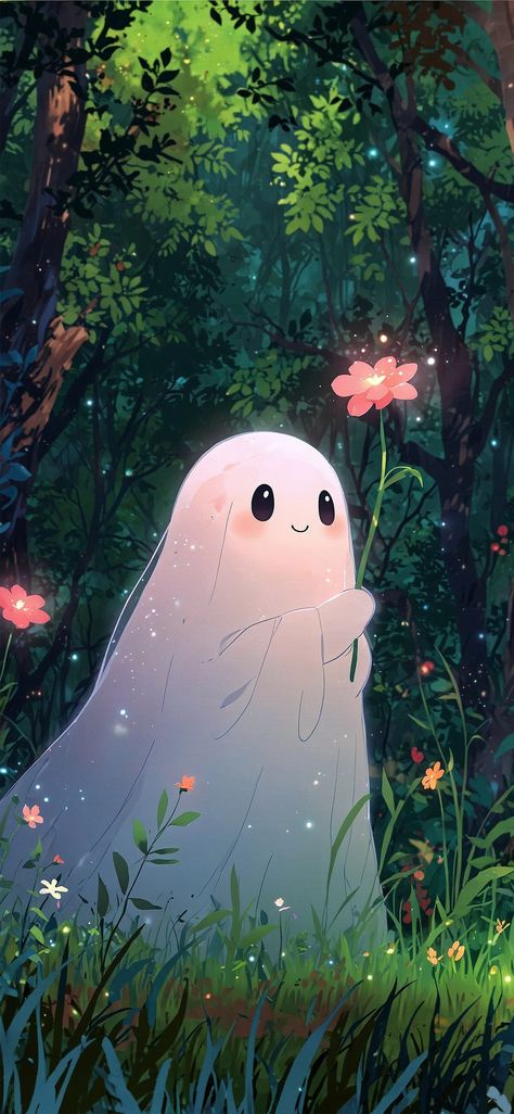 Wallpaper Collage, Wallpaper Animes, Cool Wallpapers Art, Dreamy Art, Pretty Wallpapers Backgrounds, Kawaii Wallpaper, Anime Scenery Wallpaper, A Ghost, Cute Wallpaper Backgrounds