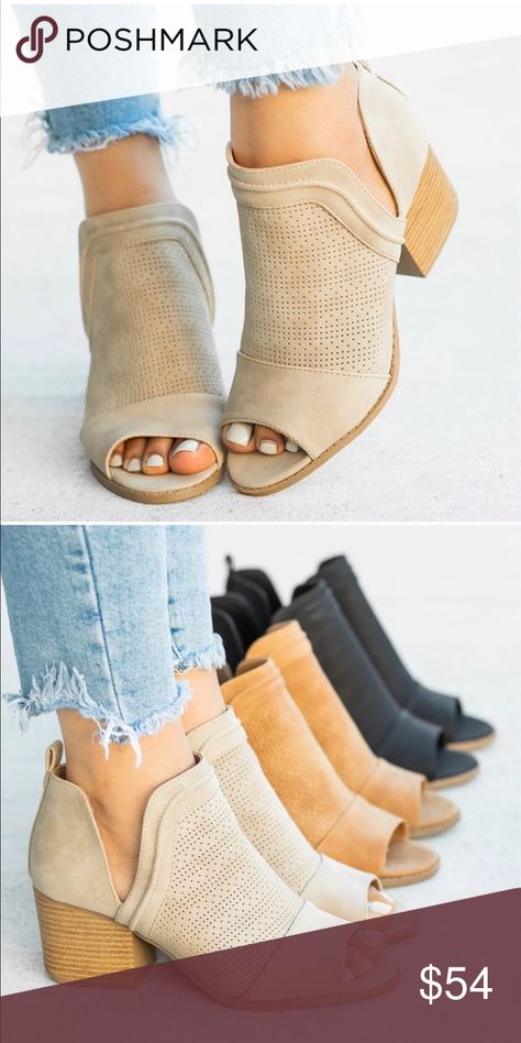 Peep Toe Boots, Boating Outfit, Qupid Shoes, Cropped Tops, Virtual Closet, Comfy Fits, Leather Booties, Workout Wear, Easy Wear