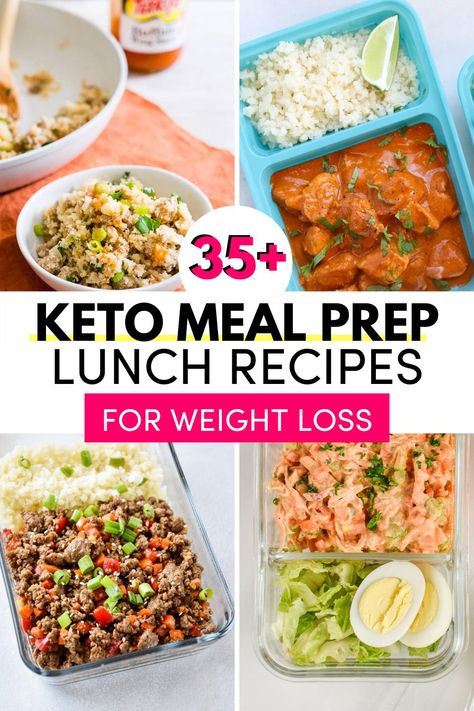 To achieve weight loss you can’t just diet - you need to make a lifestyle change and incorporate permanent healthy eating habits. One easy way to make sure you are changing your eating habits is to meal prep so that healthy options are always available. I have put together over 35 low-carb, keto friendly recipes (and snacks!) that you can make for your week ahead that will ensure healthy eating for you and your family. Keto Meal Prep Ideas, Meal Prep Keto, Low Carb Ketchup, Easy Meal Prep Ideas, Keto Lunches, Keto Lunch Recipes, Keto On A Budget, Keto Crockpot, Meal Prep Lunch