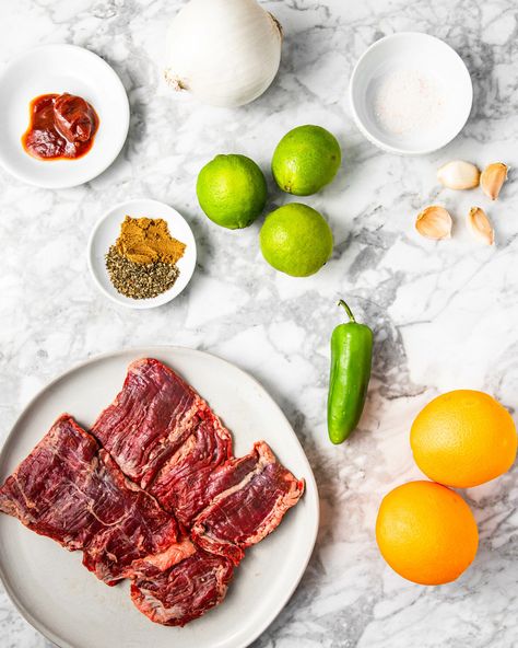 Chipotle Carne Asada Marinade - Eat Love Namaste Cooking Skirt Steak, Asada Marinade, Carne Asada Marinade, Carne Asada Recipes, Carne Asada Tacos, Easy Marinades, Rare Steak, Marinated Steak, Adobo Sauce