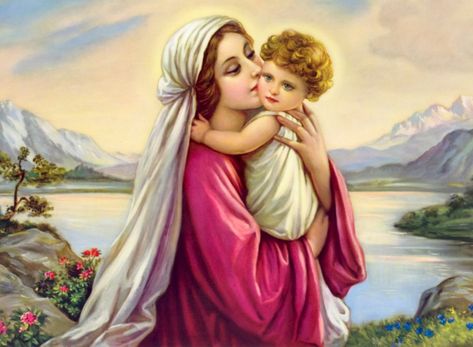 Mother Mary Wallpaper, Mary Wallpaper, Panna Marie, مريم العذراء, Blessed Mary, Images Of Mary, Religious Pictures, Mama Mary, Queen Of Heaven