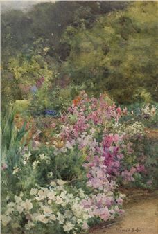 Irish Painters, Autumn Flowers, Garden Painting, Old Master, Fall Flowers, A Garden, Watercolor Flowers, Plein Air, Flower Painting