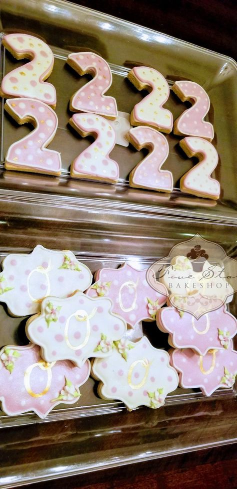 2nd Birthday Cookies Girl, Tutu Cute 2nd Birthday Party Cookies, Number Two Cookies Decorated, Number Four Cookies Decorated, Pink First Birthday Cookies, Royal Iced Cookies, Couture Cakes, Winter Cookie, Cutout Sugar Cookies