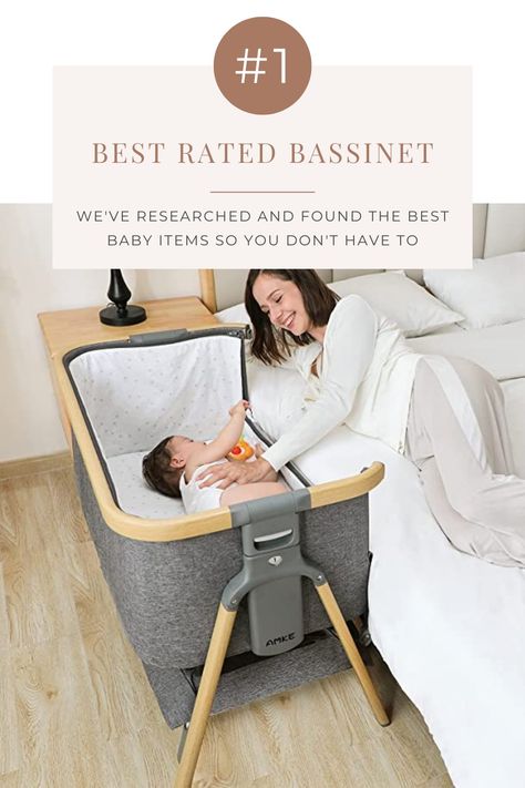 #babybassinet #portablebabycrib #portablebassinet Bassinets For Baby, Safe Co Sleeping, Best Baby Items, Bedside Sleeper, Portable Bassinet, Baby Bassinet, C Section, Adjustable Beds, Quality Of Life