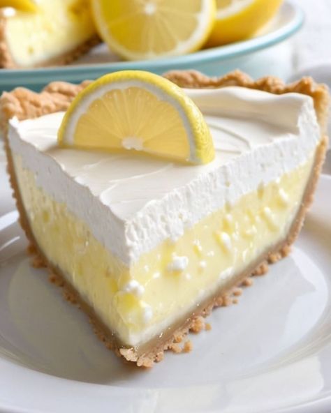 You searched for Lemon Fluff Pie 3 ingredients - Recipes 4 All Days 3 Ingredient Lemon Pie, Homemade Lemon Pie Filling, Homemade Lemon Pie, Icebox Pies, Lemonade Pie Recipe, Lemon Fluff, Cream Cheese Lemonade Pie, Ashley Poston, Lemon Cream Pie