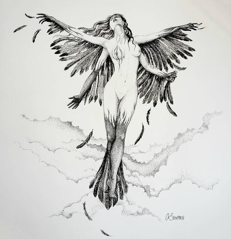 Pegasus Wings Drawing, Angel Flying Up, Flying Cat Tattoo, Birds Drawing Flying, Human With Wings Drawing, Flying Person Drawing, Angel Flying Drawing, Person With Wings Drawing, Pegasus Sketch