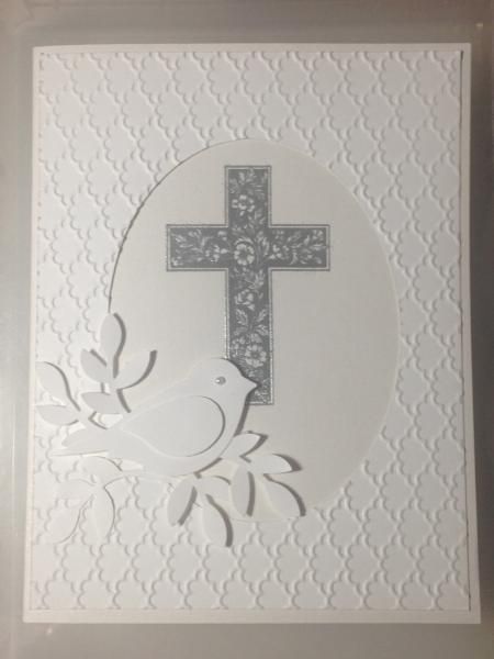 Confirmation Card Ideas, Easter Cards Stampin Up Stamps, Religious Easter Cards, Cross Cards, First Communion Cards, Confirmation Cards, Sympathy Cards Handmade, Easter Cards Handmade, Monday February