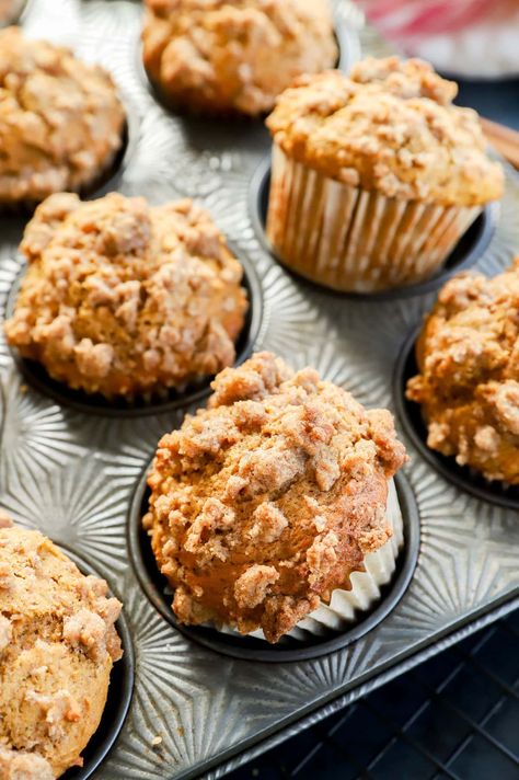 Pumpkin Banana Muffins are the perfect fall breakfast. These cozy treats combine two favorite flavors in one moist, delicious package. Quick and easy - they're the ideal way to use up ripe bananas and leftover pumpkin. Banana Maple Muffins, Banana Pumpkin Muffins, Use Up Ripe Bananas, Maple Muffins, Pumpkin Banana Muffins, Leftover Pumpkin, Pumpkin Banana, Fall Breakfast, Ripe Bananas