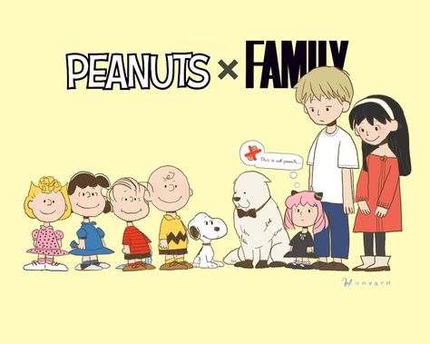 Yor Briar, The Peanuts, Spy Family, Cartoon Crossovers, Spy X Family, Anime Crossover, Funny Anime Pics, South Park, Cool Drawings