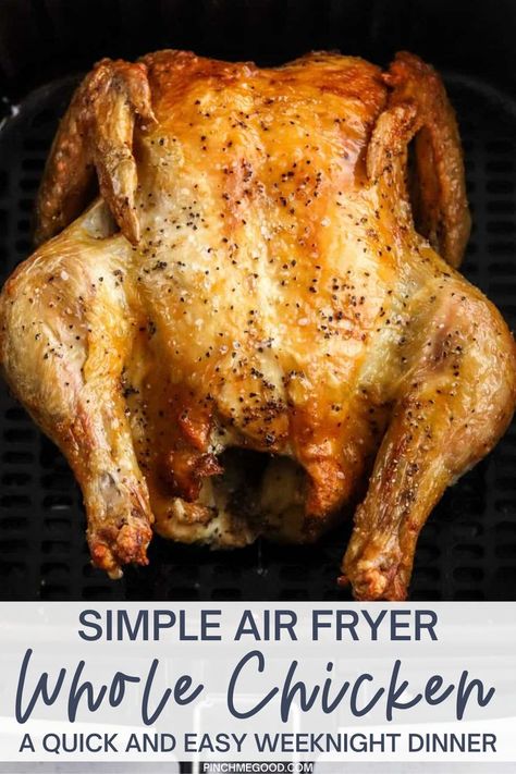 Air Fryer Whole Chicken, Chicken In Air Fryer, Chicken In The Air Fryer, Fried Chicken Recipe Southern, Chicken Boneless Breast Recipes, Cooking Whole Chicken, Making Fried Chicken, Whole Chicken Recipes, Roast Beef Recipes