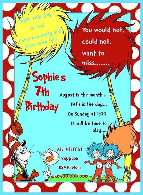 Dr Seuss Birthday Party Ideas, Cat In The Hat Birthday, Doctor Suess Birthday, Hat Birthday Party, Cat In The Hat Party, Dr Seuss Birthday Party, Dr. Seuss, Seuss Party, Dr Seuss Birthday