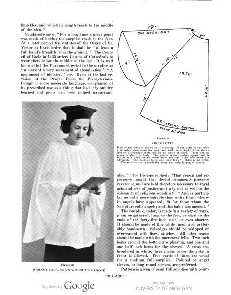 image of page 103 Cassock Pattern, Mexican Dresses, Digital Library, Embroidery, Pattern, Art