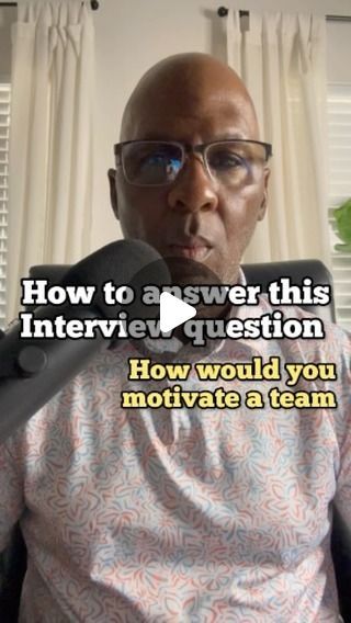 Daniel Smiley . SEMINAR SPEAKER . MOTIVATOR on Instagram: "🔥🔥🔥Win in every interview. How to answer this tough question. How would you motivate a team?

LIKE SHARE FOLLOW SAVE COMMENT 

#Fyp #foryou #goals #success #selfhelp #career #selflove #wisdom #god #jesuschrist #salvation #positive #positivity #love #happy #happiness #selflove #relationships #interview #jobinterview #corporate #corporateamerica" Interview Answers, Job Tips, Corporate America, Job Resume, Interview Tips, Interview Questions, Job Interview, Professional Development, Self Help