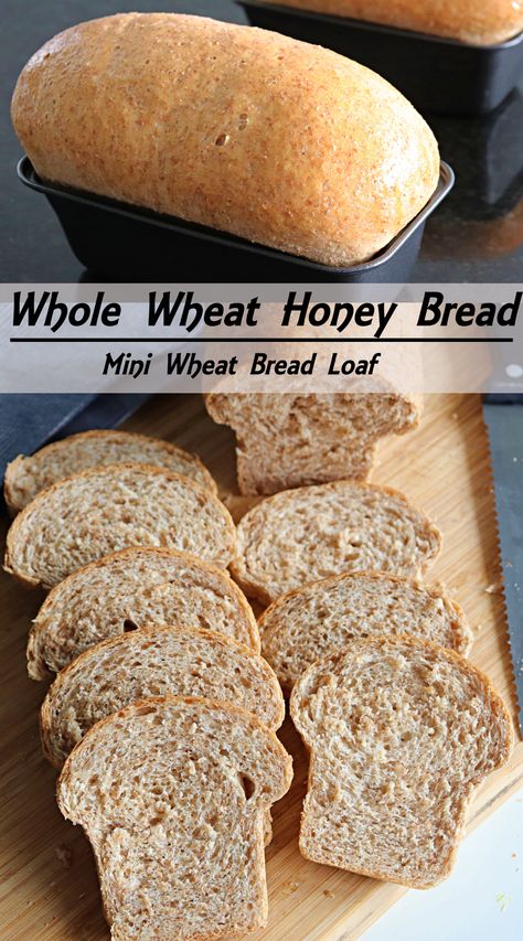 Honey Whole Wheat Bread, Mini Bread Loaves, Homemade Whole Wheat Bread, Best Homemade Bread Recipe, Honey Wheat Bread, Honey Bread, Wheat Bread Recipe, Homemade Bread Recipes Easy, Homemade Bread Easy