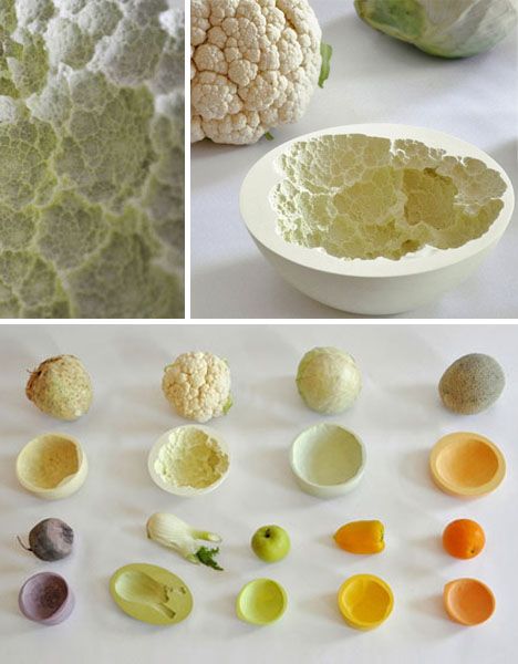 fun idea for a texture learning project - use air dry clay to capture and categorize surface textures - Cauliflower Bowl, Food Bowls, Clay Texture, Ceramic Techniques, Paper Clay, Clay Ceramics, Surface Textures, Miniature Food, Ceramic Clay