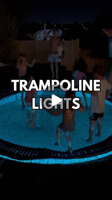 Abby | Practical tips, hacks, chaos, & fun on Instagram: "Comment "LIGHTS" if you're the spouse that wants all your kids' friends there (and if you like the tramp lights) 👀 

These trampoline lights exceeded my expectations! I have tried the cheap ones & they just don't last or work like these..especially for underground tramps! So, decided to try this light kit from @trampolinesdownunder & WOWZA. It has everything you need for install + a waterproof connection to leave these up year round. The price point is more, but the kit + quality  is 🙌🏻. They do have sales & I'll share when I see them! 

There was an audible gasp from the kids when we turned these on. The trampoline looks see through 👀 . It's trippy & cool & my husband and I love it as much as our kids 😆. 

🌟 Things to note 👇 Trampoline Decorations Ideas, Trampoline Ideas Landscapes, Trampoline Ideas, Bristol Houses, In Ground Trampoline, Do You Know Me, Backyard Playground, Our Kids, Pool Party