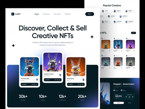 NFT Website Design by BOOM DEVS on Dribbble Nft Website Design, Form Design Web, Nft Website, Personal Portfolio Website, Landing Ideas, Website Planning, Card Ui, Modern Website Design, Ui Design Website