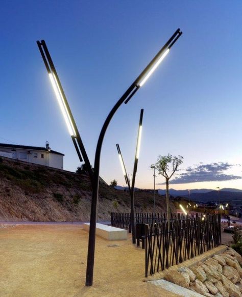 Architecture Masterpiece, Street Light Design, Park Lighting, Arch Light, House Lighting, Urban Lighting, Lighting Concepts, Urban Furniture, Residential Lighting