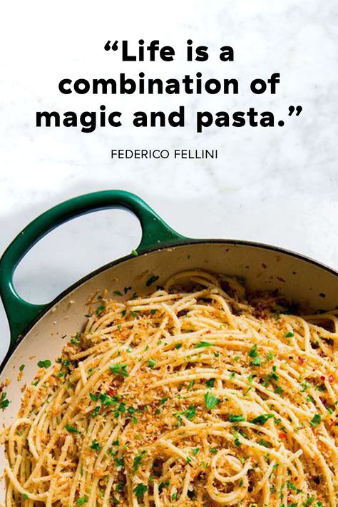 "Life is a combination of magic and pasta." #quotes #food #qotd #funny #short #pasta #magic #famous Best Food Quotes, Life Is A Combination Of Magic And Pasta, Pasta Quotes Italian, I Love Pasta Quotes, Pasta Quotes Funny, Italian Food Quotes, Pasta Quotes, Motivational Fitness Quotes, Healthy Food Quotes