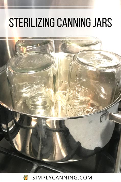 Sterilizing jars while home canning. What’s the scoop? Sterilizing Canning Jars, Canning Equipment, Preserving Foods, Canning Tips, Home Canning, Sugar Substitute, Pressure Canning, Dehydration, Canning Jars