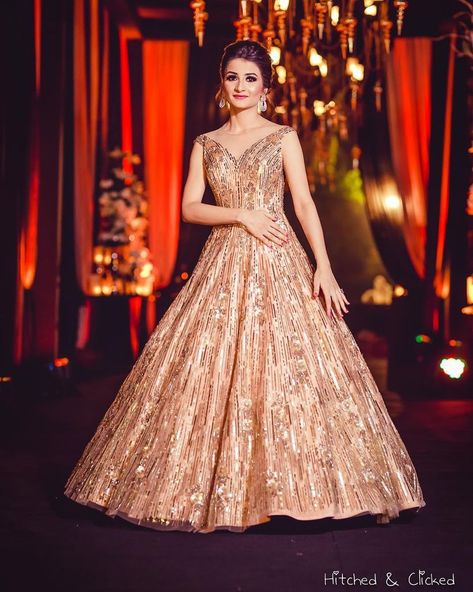 Engagement Dress For Women, Engagment Dress, Engagement Hairstyle, Gorgeous Lehengas, Latest Wedding Gowns, Engagement Dress For Bride, Bride Reception Dresses, Engagement Gown, Reception Outfits