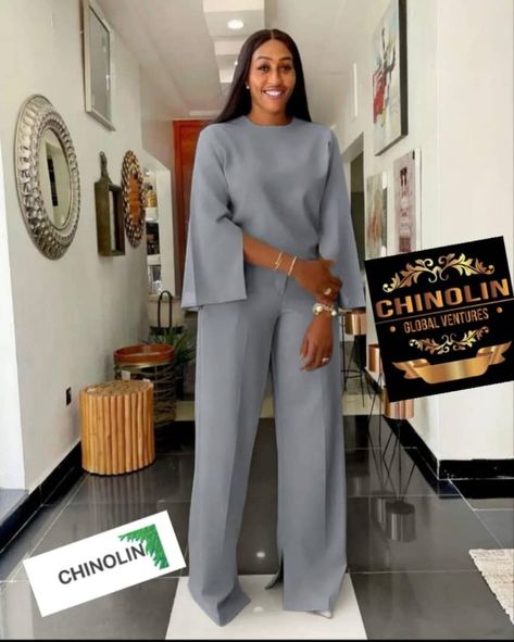 Classy Jumpsuit Outfits, Two Piece Outfits Pants, Fashionable Work Outfit, Chic Dress Classy, 2piece Outfits, Corporate Dress, African Inspired Clothing, Dinner Dress Classy, African Fashion Traditional