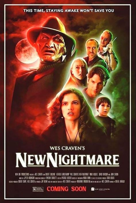 Wes Craven's New Nightmare, Wes Craven, New Nightmare, A Nightmare On Elm Street, Never Sleep, Elm Street, Nightmare On Elm Street, Freddy Krueger, How To Stay Awake