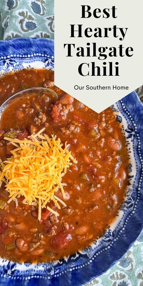 The Best Hearty Tailgate Chili Recipe Tailgate Chili Recipe, Boilermaker Tailgate Chili, Tailgate Chili, Meat Sauce Recipes, Chili Recipe Crockpot, Hearty Chili, Hot Pepper Sauce, Tailgate Food, Soup And Stew