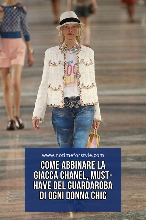 Boucle Jacket Outfit, Fashion 2025, Giacca In Tweed, Chanel Jeans, Boucle Jacket, Jacket Outfits, Jean Outfits, No Time, Chanel