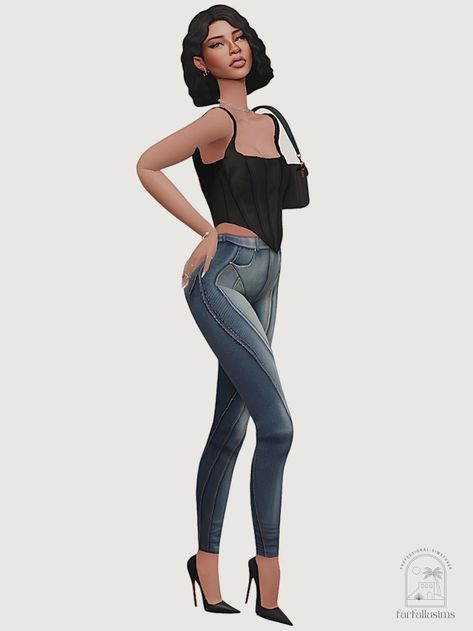 Sims 4 Model Clothes, Sims 4 Cc Model, Sims 4 Women Cc, Styling Sweatpants, Aesthetic Lookbook, Sims Lookbook, Sims Outfits, Sims Download, Sims 4 Tattoos