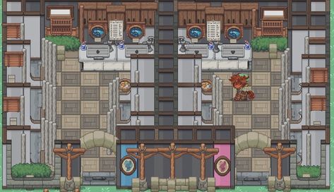 This build is from helping school rp you'll see these at dock??,|| #ponytown Pony Town Bathroom Ideas, Ponytown Hacks, Pony Creator, School Bathroom, Pony Town, School Building, Building