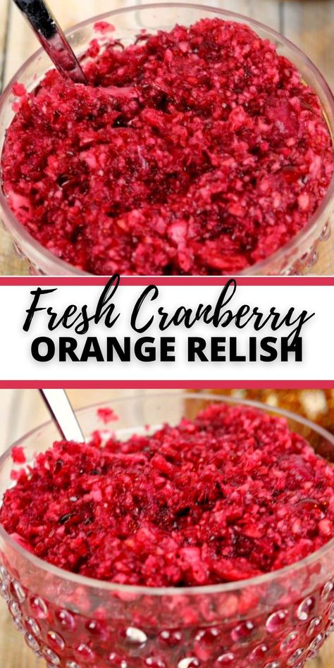 Thanksgiving Cranberries, Fresh Cranberry Salad, Cranberry Orange Relish Recipes, Cranberry Orange Relish, Cranberry Salad Recipes, Relish Recipe, Cranberry Relish, Recipes Holiday, Cranberry Salad