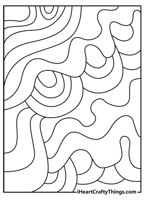 Trippy Coloring Pages, Aesthetic Colouring Pages Printable, Classe D'art, Ipad Drawing, Adult Coloring Books Printables, Abstract Coloring Pages, Pattern Coloring Pages, Coloring Page Ideas, Printable Adult Coloring Pages