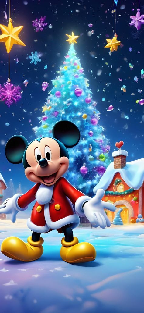 Christmas Screen Savers, Mickey Mouse Christmas Tree, Princess Wallpaper, Mickey Mouse Christmas, Disney Princess Wallpaper, Animated Christmas, Wallpaper Iphone Christmas, Christmas Pins, Christmas Wallpaper