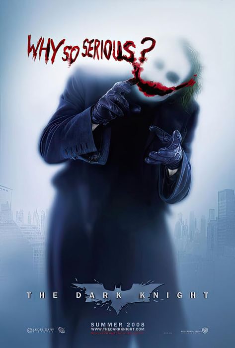 The Dark Knight Poster, Der Joker, Joker Heath, Batman Film, The Dark Knight Trilogy, Joker Batman, Best Movie Posters, Septième Art, Best Villains