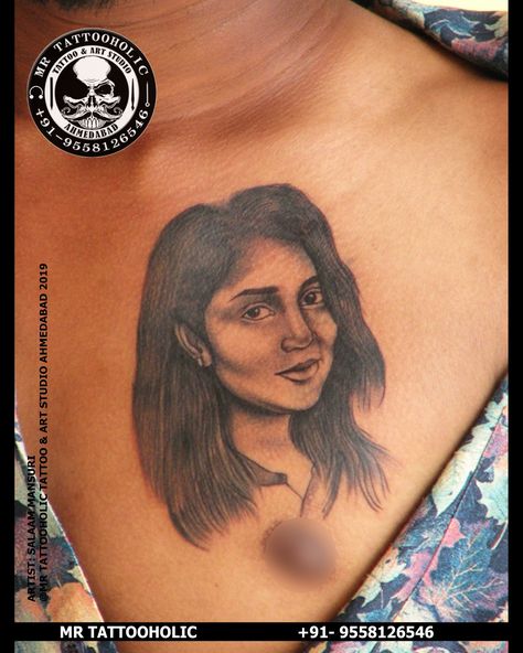 @mr_tattooholic_tattoos Appointment Call on Whats app 📲 +91- 9558126546 #poitraittattoo #tattoowife #lifepartnertattoo #girlfriendpoitraittattoo #girlfriendstattoo #poitraittattoo #facepoitraittattoo #lovetattoo #poitraitart #chesttattoos #mrtattooholictattoostudio #tattooholics #mrtattooholic #tattoos #tattooart #tattooshop #ahmedababd #ahmedbadtattoo #tattooartistinahmedabad #tattoostudioahmedabad #gujjutattoo #gujrattattoo #tattoolife #tattooideas #tattooartistgujrat #instatattoo #inkedgirls Tattoo For Boyfriend, Portrait Tattoos, C Tattoo, Whats App, Life Partners, S Tattoo, Love Tattoos, Life Tattoos, Tattoo Shop