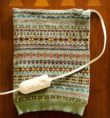 DIY Heating Pad Cozy | Content in a Cottage Diy Heating Pad, Fair Isle Pullover, Recycled Sweaters, Sweater Vests, Old Sweater, Upcycle Sweater, Wool Projects, Second Hand Stores, Heating Pad