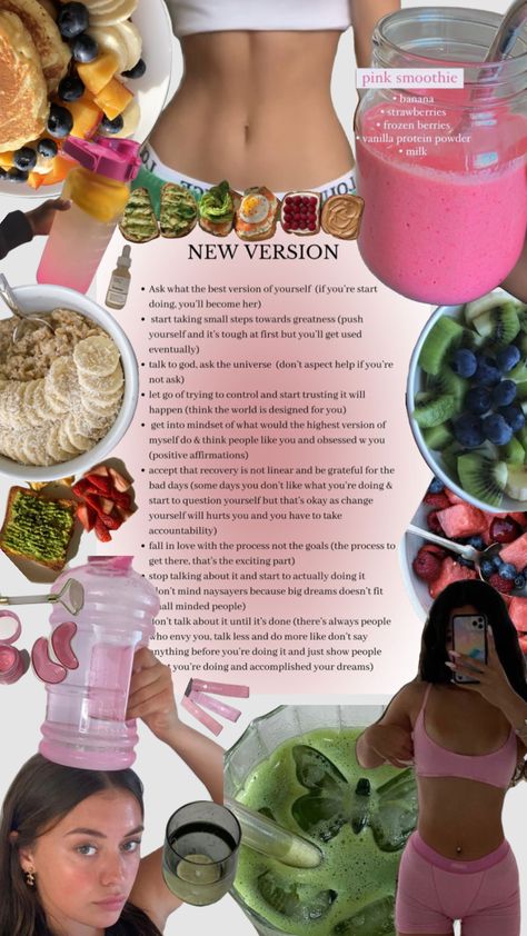 Pink Smoothie, Winter Arc, Clean Lifestyle, Vision Board Inspiration, Get My Life Together, Healthy Lifestyle Motivation, Healthy Girl, Healthy Lifestyle Inspiration, Glow Up Tips