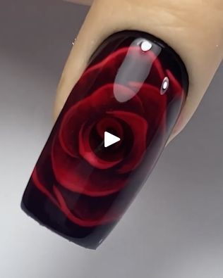 Rose Gel Nails, Rose Nails Art, Rose Nail Design, Diy Nail Art Tutorial, Birthday Nail Art, Birthday Nail Designs, Happy Birthday Rose, Rose Nail Art, Gel Nail Art Designs