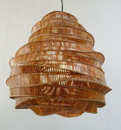 Roost Bamboo Cloud Chandelier                                                                                                                                                                                 More Rattan Craft, Diy Luminaire, Ancient Tools, Art Lamps, Bamboo Light, Bamboo Lamp, Bamboo Pendant Light, Natural Element, Floor Standing Lamps