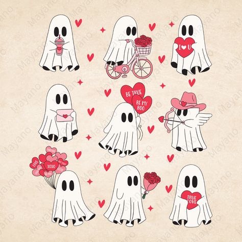 Ghost In Love, Zodiac Sign Fashion, Valentine Png, Ipad Drawings, Tattoo Style Drawings, Love Illustration, Halloween Backgrounds, My Themes, Valentine Day Love