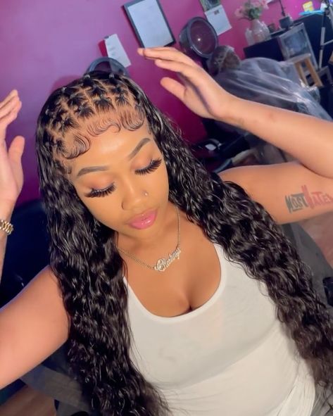 Wig Install Hairstyles Curly, Curly Install Hairstyles, Curly Hair Lace Front Wig Styles, Curly Wig Styles For Black Women, Curly Wig Install Hairstyles, Curly Lace Front Hairstyles, Cute Curly Wig Hairstyles, Curly Wig Hairstyles For Black Women, Curly Hair Wig Styles