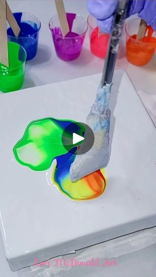 6.1K views · 191 reactions | 🎨✨ New 🌈 rainbow color combo. Explore the dance of colors and creativity with every pour. FOLLOW for more pouring magic. #fluidart #artistic #rainbow #fluidartgallery #art #flow #pouringpaint #fluidartist #art  #artistic #follow | Lori McDonald Art | Scatman John · Scatman (ski-ba-bop-ba-dop-bop) Painting Rocks, Acrylic Painting Techniques, Pour Painting, 1k Views, Rainbow Color, Fluid Art, Color Combo, The Dance, Painting Techniques